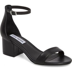 Steve Madden Black Irenee Ankle Strap Sandal